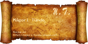 Mágori Tünde névjegykártya